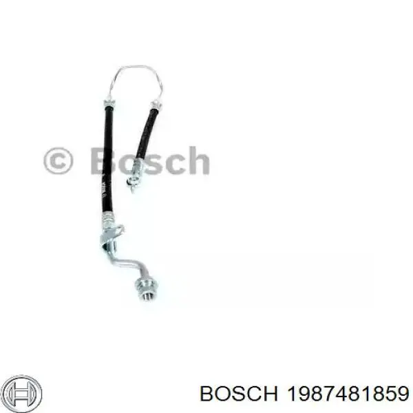 1987481859 Bosch шланг гальмівний передній, лівий