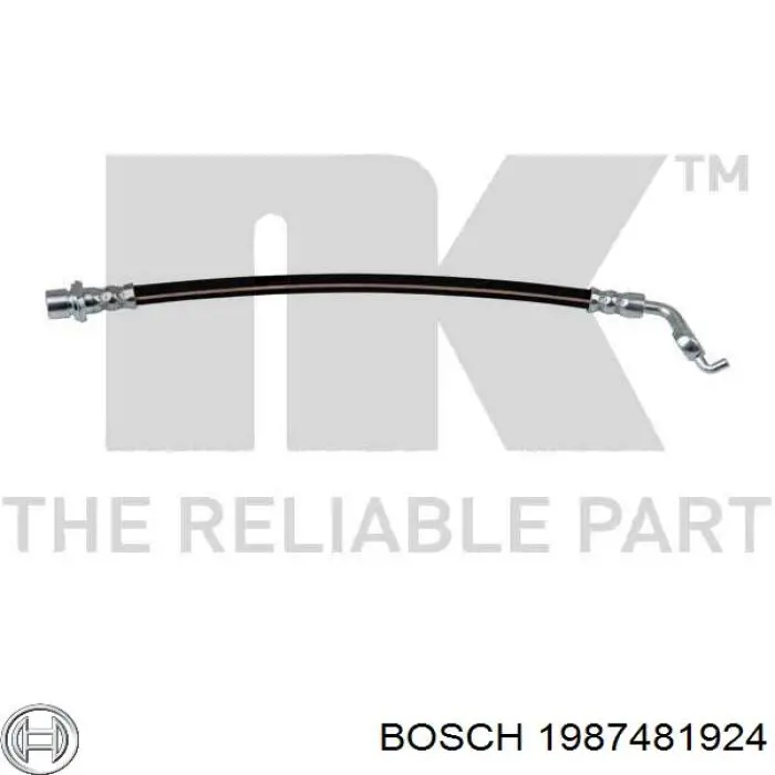 1987481924 Bosch шланг гальмівний задній, лівий