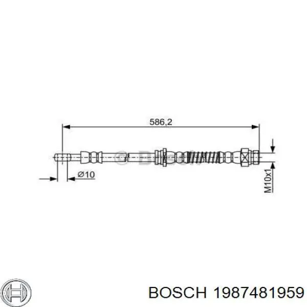 1987481959 Bosch шланг гальмівний передній