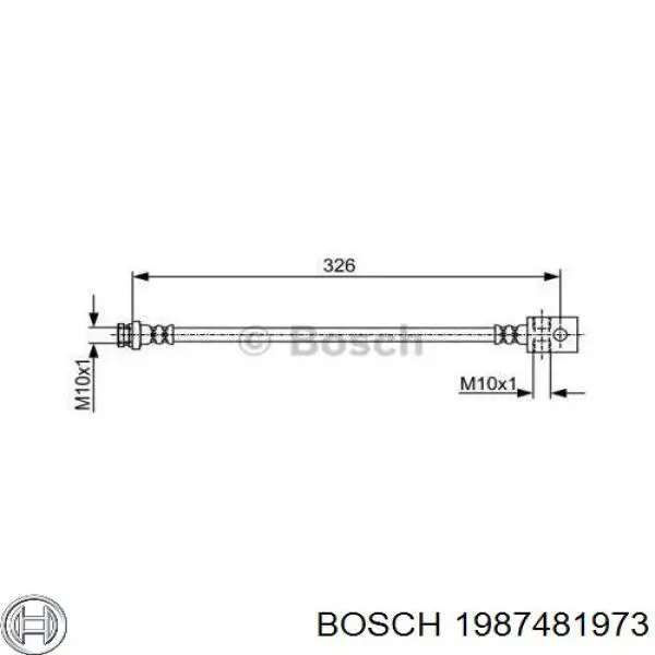 Шланг гальмівний задній ABS SL1135 ціна, від 16.76 USD
