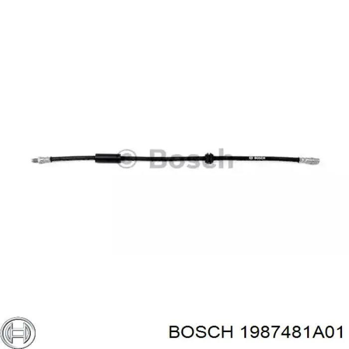 Шланг гальмівний задній Bosch 1987481A01 ціна, від 13.24 USD