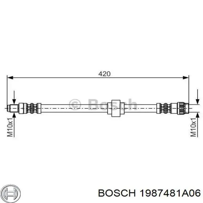 Шланг гальмівний задній TRW PHA2039 ціна, від 6.88 USD