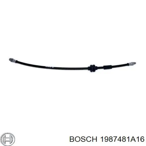 Шланг гальмівний задній 1987481A16 Bosch