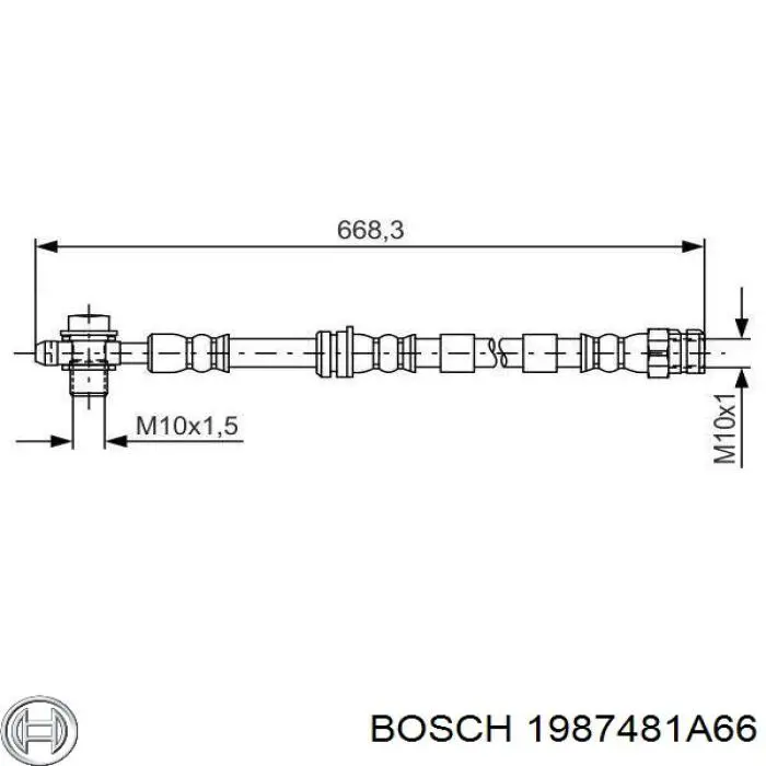 551283 Adriauto Шланг гальмівний задній