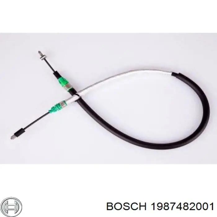 Трос стоянкового гальма задній правий Bosch 1987482001 ціна, від 19.20 USD