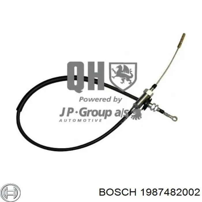 Трос стоянкового гальма передній Bosch 1987482002 ціна, від 14.23 USD