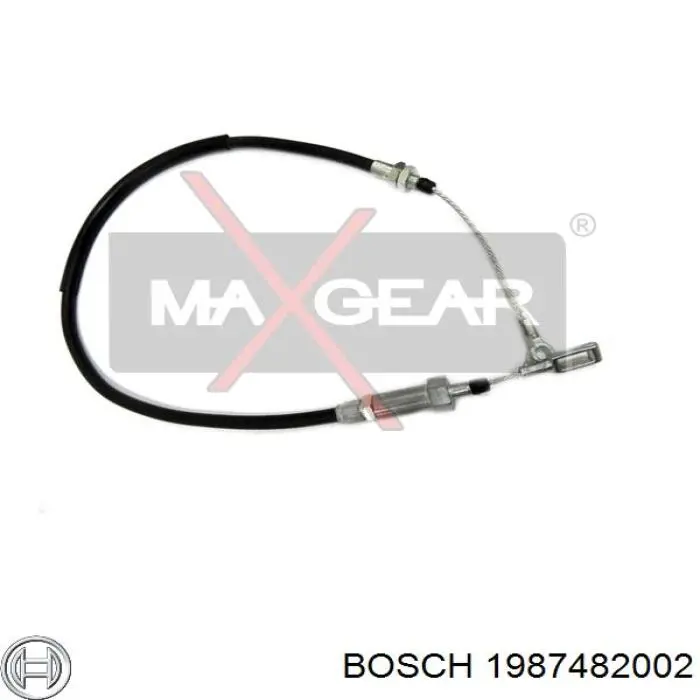 1987482002 Bosch Трос ручного гальма передній