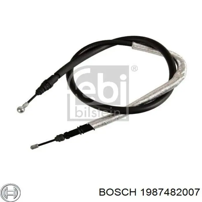 1987482007 Bosch трос ручного гальма задній, правий/лівий
