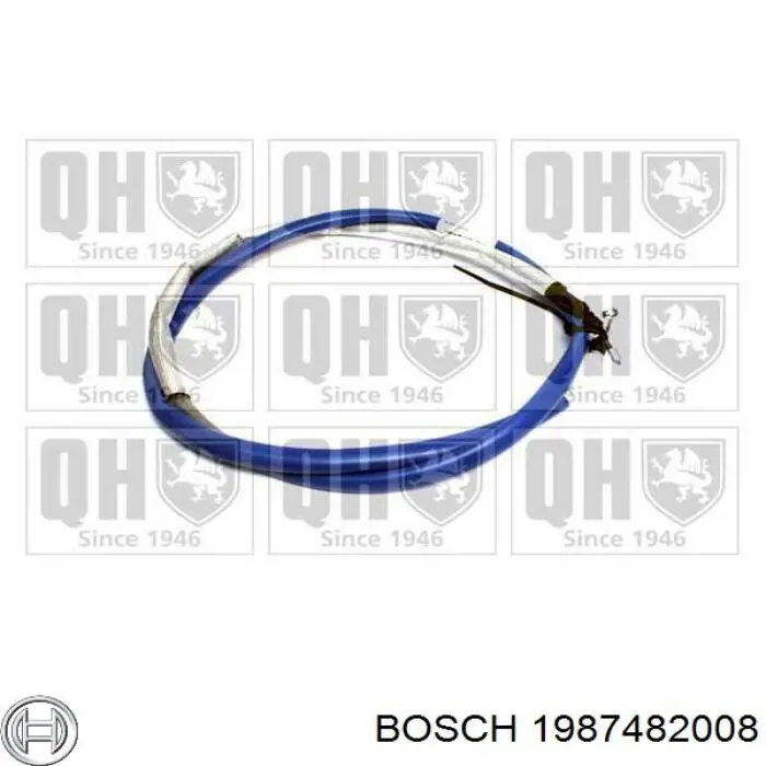 Купити 1987482008 Bosch Трос ручного гальма задній, правий/лівий