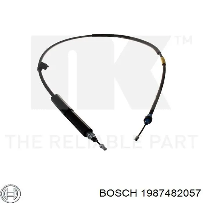 Купити 1987482057 Bosch Трос ручного гальма задній, правий