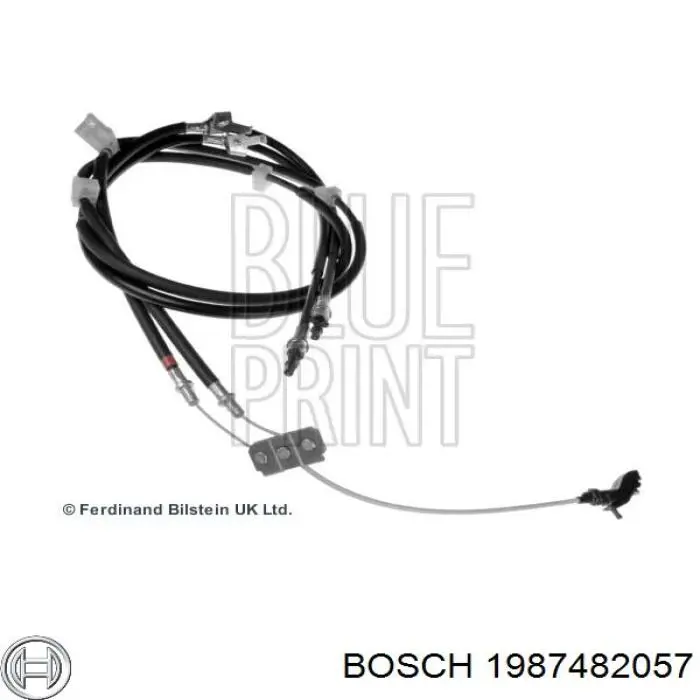 1987482057 Bosch Трос ручного гальма задній, правий