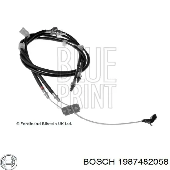 Трос ручного гальма задній, лівий 1987482058 Bosch