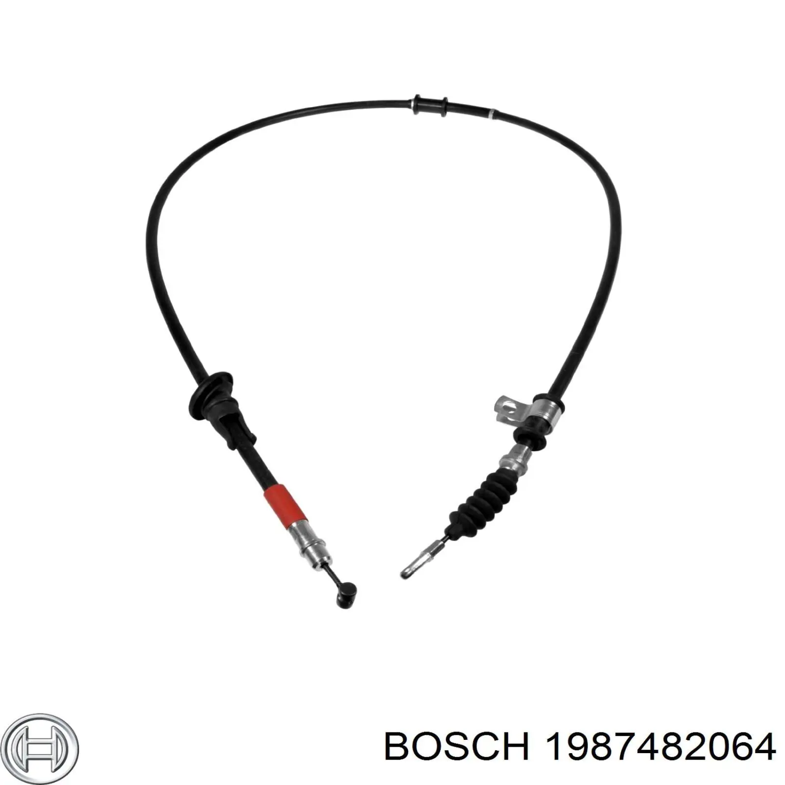 Купити 1987482064 Bosch Трос ручного гальма задній, лівий