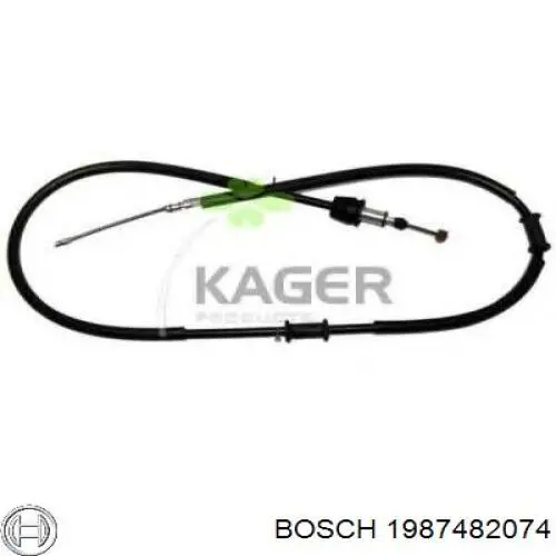 Купити 1987482074 Bosch Трос ручного гальма задній, лівий