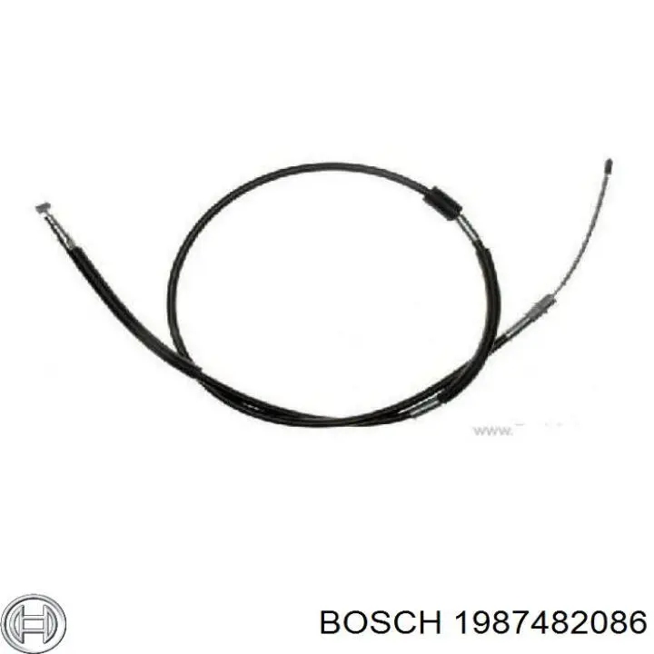 1987482086 Bosch трос ручного гальма задній, правий