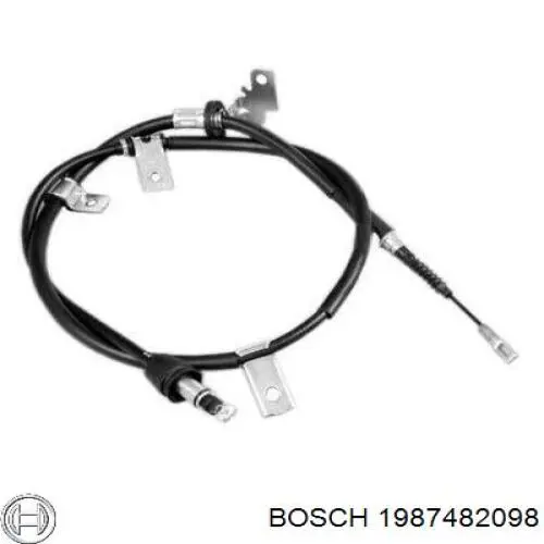 1987482098 Bosch Трос ручника задній лівий