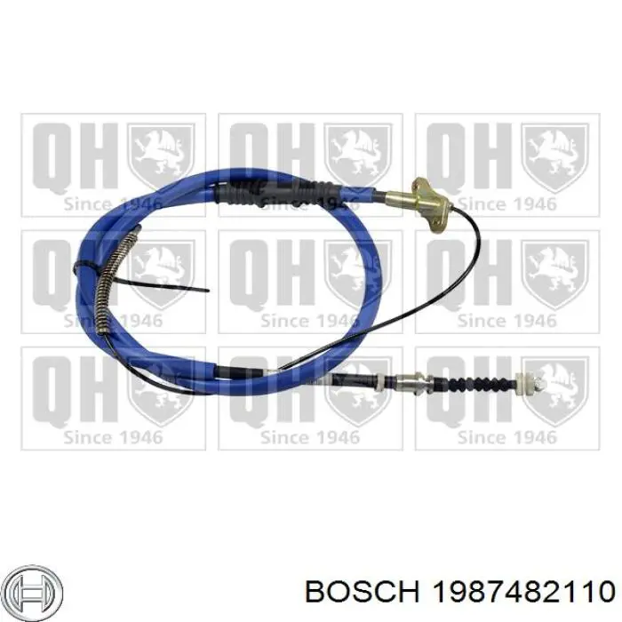 Трос ручного гальма задній, правий 1987482110 Bosch