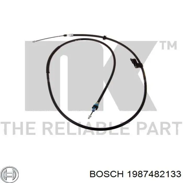 1987482133 Bosch Трос ручного гальма задній, лівий