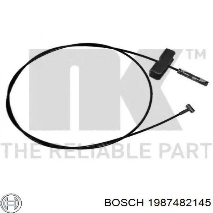 Трос ручного гальма, проміжний Bosch 1987482145 ціна, від 6.16 USD
