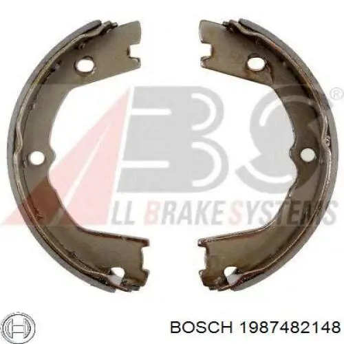 Купити 1987482148 Bosch Трос ручного гальма задній, правий/лівий
