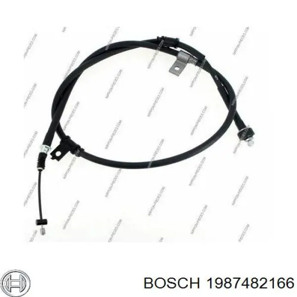 Трос стоянкового гальма задній лівий Bosch 1987482166 ціна, від 17.01 USD