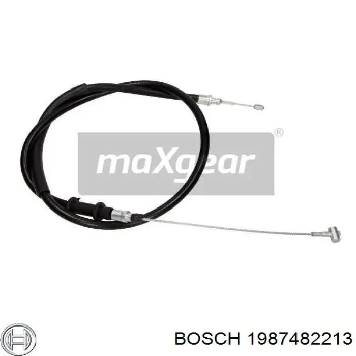 Купити 1987482213 Bosch Трос ручного гальма задній, правий/лівий