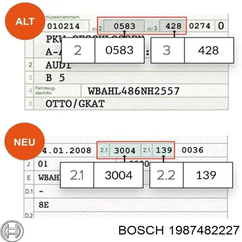 Трос стоянкового гальма задній лівий Bosch 1987482227 ціна, від 23.74 USD