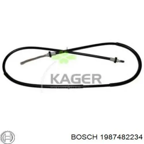 Купити 1987482234 Bosch Трос ручного гальма задній, правий/лівий