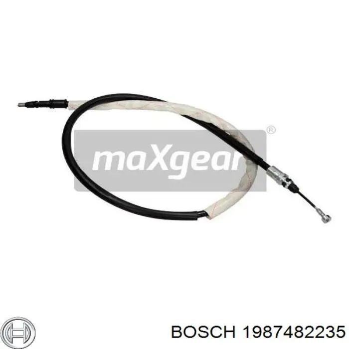 1987482235 Bosch Трос ручного гальма задній, правий/лівий