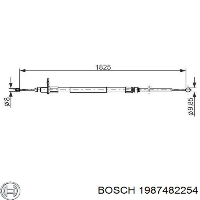 Трос ручника задній правий Land Rover SPB000063 ціна, від 21.06 USD