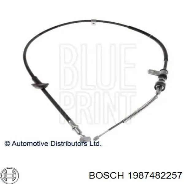 1987482257 Bosch трос ручного гальма задній, правий