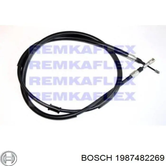 Трос ручного гальма задній, правий Bosch 1987482269 ціна, від 22.92 USD