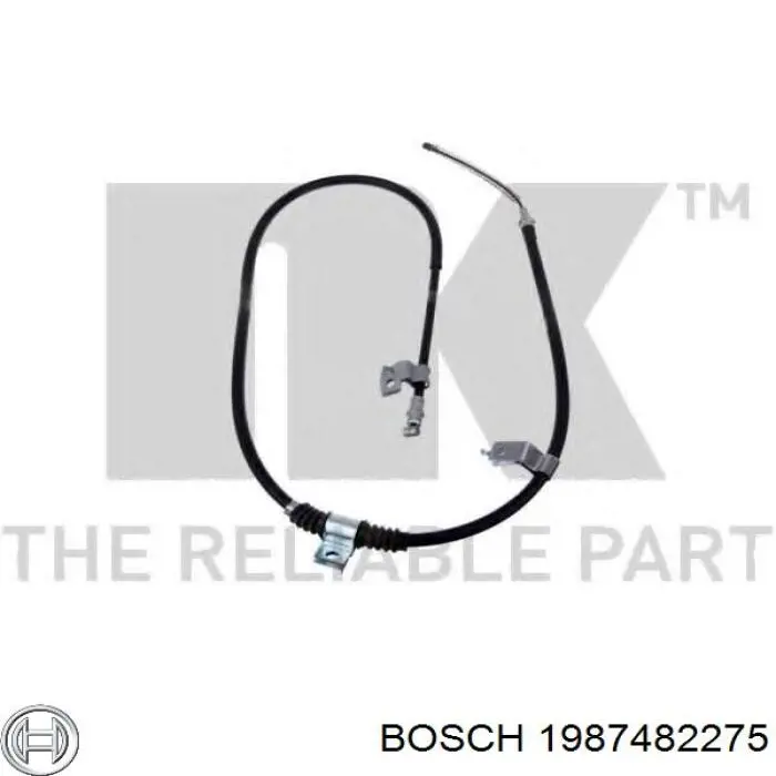 Трос ручного гальма задній, правий 1987482275 Bosch