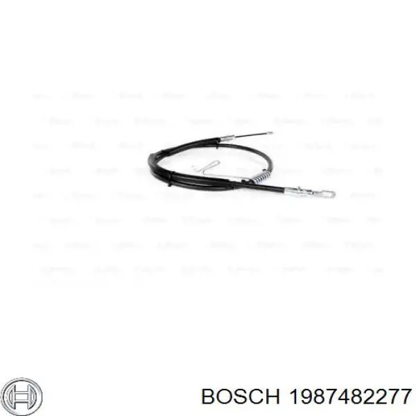 Купити 1987482277 Bosch Трос ручного гальма задній, лівий