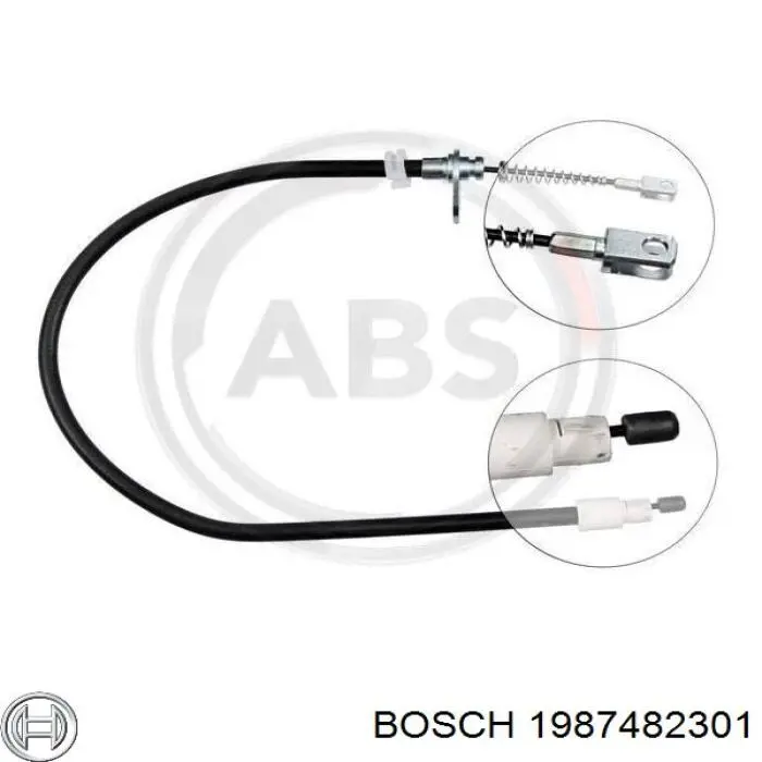 1987482301 Bosch трос ручного гальма задній, правий/лівий