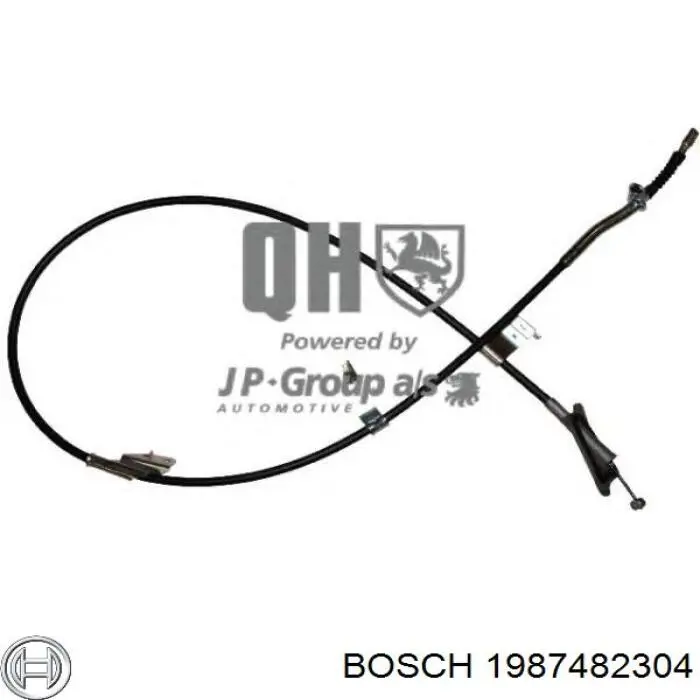 1987482304 Bosch трос ручного гальма задній, правий