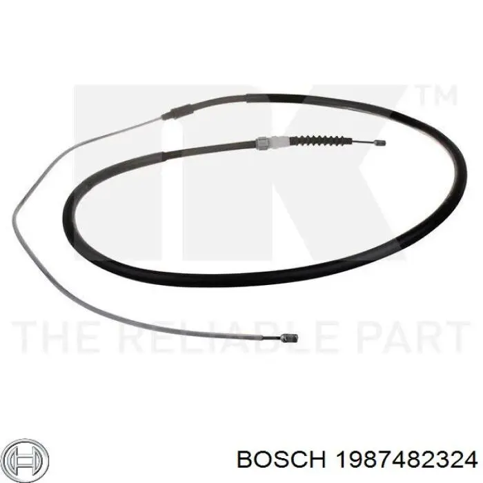 Трос ручного гальма задній, правий/лівий Bosch 1987482324 ціна, від 16.48 USD
