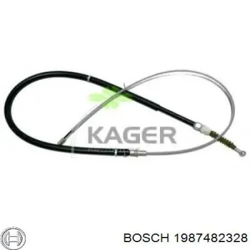 Купити 1987482328 Bosch Трос ручного гальма задній, правий/лівий