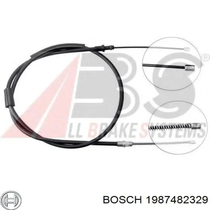 Гальмо стоянкове Bosch 1987482329