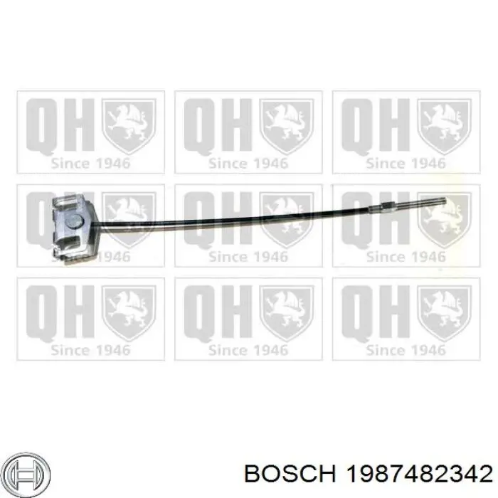 Трос ручного гальма передній 1987482342 Bosch
