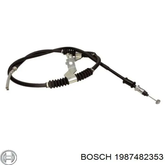 Трос ручного гальма задній, лівий 1987482353 Bosch