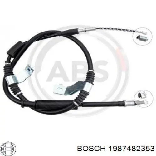 1987482353 Bosch Трос ручного гальма задній, лівий