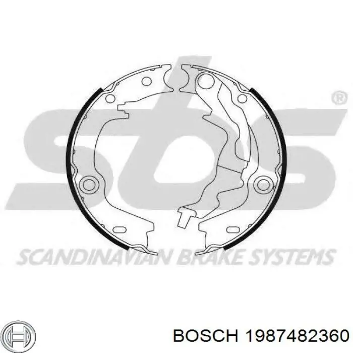 1987482360 Bosch Трос ручного гальма задній, правий