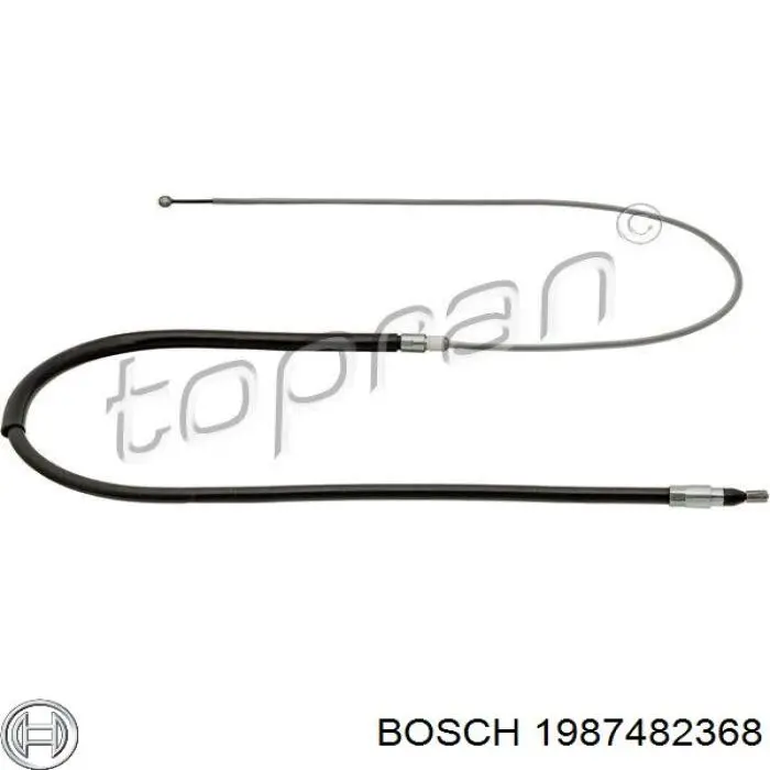 Трос ручного гальма задній, правий/лівий 1987482368 Bosch