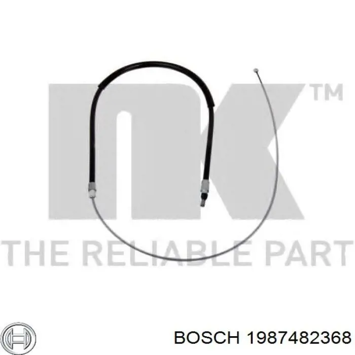 1987482368 Bosch Трос ручного гальма задній, правий/лівий