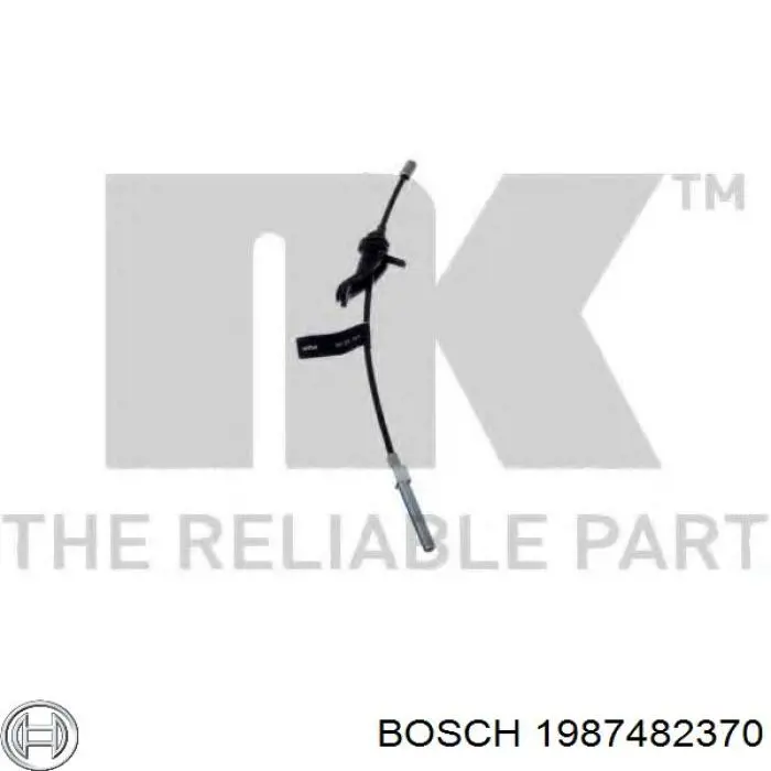 Трос ручного гальма задній, правий/лівий Bosch 1987482370 ціна, від 9.64 USD