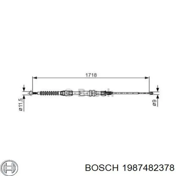 Гальмо стоянкове Bosch 1987482378
