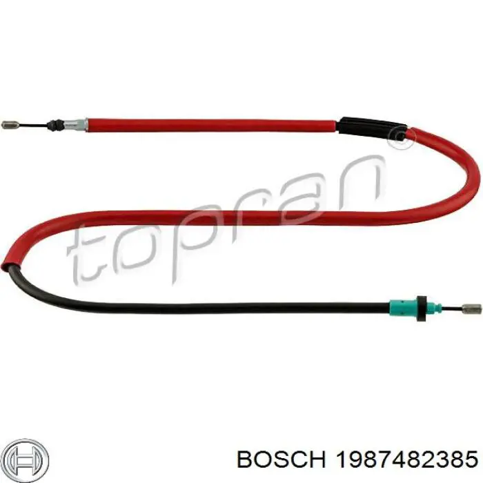 Трос ручного гальма задній, лівий 1987482385 Bosch