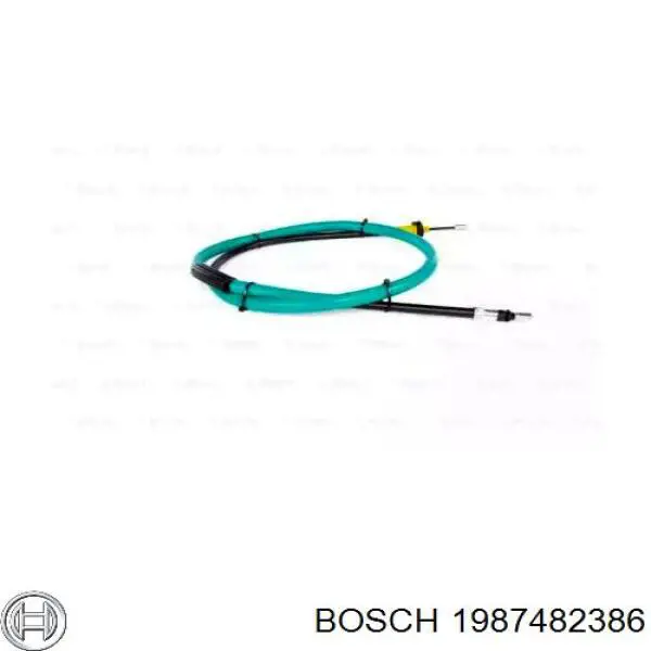 Трос ручного гальма задній, правий 1987482386 Bosch