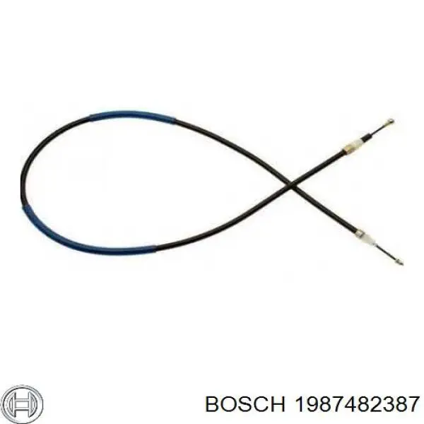 Трос ручного гальма задній, лівий 1987482387 Bosch